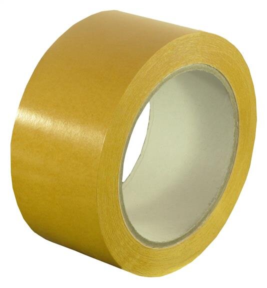 Gerlinger Doppelseitiges Klebeband 35312, 50 mm breit, 25 m Rolle, Synthesekautschuk, für Teppichboden