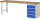 RAU Werkbank 7509A1, B2500xT700xH890mm, 4xSchublade-TA, 03-7509A1-257B4M.11