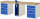 RAU Werkbank 7510A0, B2500xT700xH890mm, 8xSchublade-TA, 1xSSKL, 03-7510A0-257B4M.11