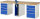 RAU Werkbank 7510A0, B2500xT900xH840mm, 8xSchublade-TA, 1xSSKL, 03-7510A0-259B4S.11