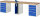 RAU Werkbank 7510A0, B3000xT700xH840mm, 8xSchublade-TA, 1xSSKL, 03-7510A0-307B4S.11