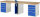 RAU Werkbank 7510A0, B3000xT900xH890mm, 8xSchublade-TA, 1xSSKL, 03-7510A0-309B4M.11