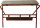 Profibau Klappbock 40015 Stahltritt, 70 cm hoch, 100 x 25 cm