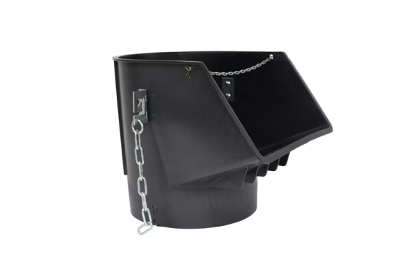 RUBI Einfülltrichter Lightchute 40622 aus PVC für 40617, mit Schnellverbinder, Höhe 54 cm