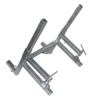 Brüstungsrahmen zu Bauschuttrutsche, verzinkt -...