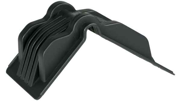 Profibau Kantenschutzwinkel 40665 Polyethylen schwarz, für 50 mm Zurrgurte, 90° Anlagefläche