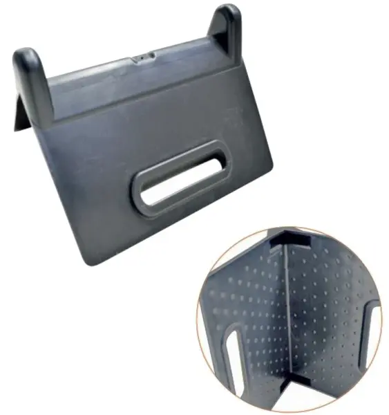 Profibau Kantenschutzwinkel 40892 ohne Schlitz, schwarz, für 50 mm Zurrgurte, Polyäthylen