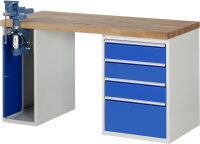 RAU Werkbank 7510A2, B1500xT700xH890mm, 4xSchublade-TA,...