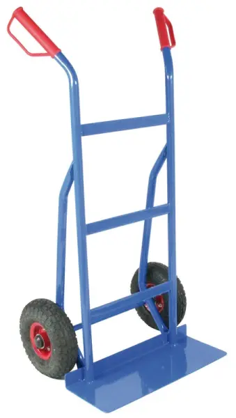 Profibau Stapelkarre 43006 Blau, 300 kg Tragkraft, Luftbereifung