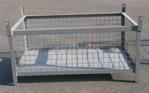Profibau Euro-Gitterbox 44010 halbhoch lackiert, 120x80x40 cm, Maschenweite 50x50 mm