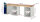 RAU Werkbank 7510A9, B2500xT900xH890mm, 8xSchublade-TA, 1xSSKL, 03-7510A9-259B4M.11