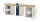 RAU Werkbank 7511A0, B2500xT700xH840mm, 10xSchublade-TA, 1xSSKL, 03-7511A0-257B4S.11
