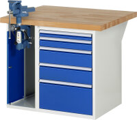 RAU Werkbank 7511A2, B1000xT900xH890mm, 5xSchublade-TA,...