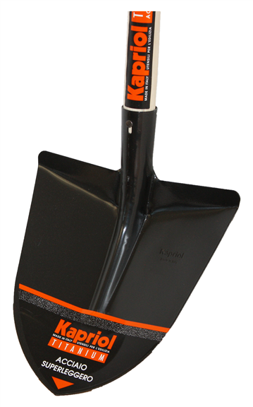 Profibau Leichtmetall-Spitzschaufel 55016 mit Spezial-Holzstiel, 1700 g
