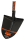 Profibau Leichtmetall-Spitzschaufel 55016 mit Spezial-Holzstiel, 1700 g