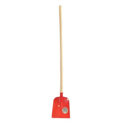 Profibau Holsteiner Schaufel 55041 Gr. 2 mit Holzstiel, rot pulverbeschichtet, 250 mm breit, gehärtet