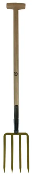 Profibau Spatengabel 55045, 4 gehärtete Zinken, 280 x 190 mm, mit T-Stiel