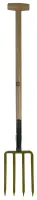 Profibau Spatengabel 55045, 4 gehärtete Zinken, 280 x 190 mm, mit T-Stiel