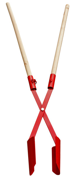 Erdlochausheber 55065 Rot mit Buchenholzstiel, Größe 1, 110 - 280 mm