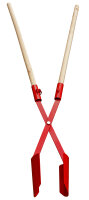 Erdlochausheber 55065 Rot mit Buchenholzstiel,...