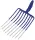 Profibau Steingabel 55131 blau/silber lackiert, 9 Zinken, 330 x 250 mm