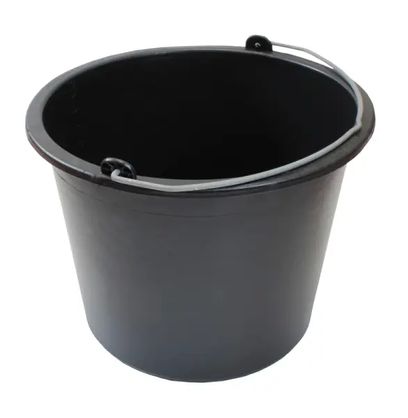 JOPA Baueimer, 20 l, schwarz, Skalierung, TÜV/GS-geprüft