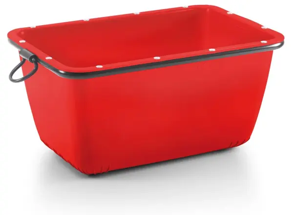 JOPA Mörtelmulde, 200 l, rot, TÜV/GS-geprüft, Nennlast 700 Kg