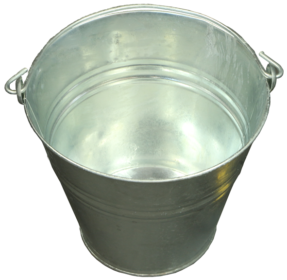 Profibau Baueimer 55221 verzinkt, 12 Liter, 28 cm Durchmesser