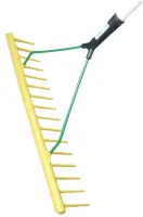 JOST Kunststoff-Gartenrechen, 16 Zinken, 640 mm, mit...