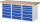 RAU Werkbank 7515A4, B2000xT700xH840mm, 18xSchublade-TA, 03-7515A4-207B4S.11