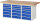 RAU Werkbank 7515A4, B2000xT900xH840mm, 18xSchublade-TA, 03-7515A4-209B4S.11