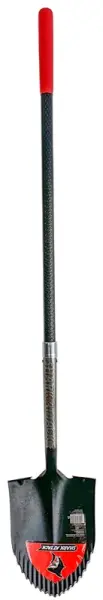Profibau Grabschaufel Shark Attack 55701 mit Fiberglasstiel, 85 cm, Gewelltes Blatt