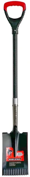 Profibau Spaten 55702 Shark Attack mit Fiberglasstiel 85 cm, gewelltes Blatt, D-Griff