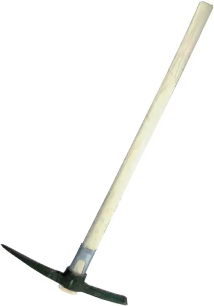 PROFIBAU Kreuzhacke 56711 mit Stiel und Zwinge, 1,5 kg, Eschenholz, ovales Auge
