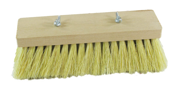 Profibau Teerbürste 60055 Fibre Flachholz mit Flügelschrauben, 225 mm, 6 x 17 Reihen