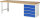 RAU Werkbank 7609A1, B2500xT900xH890mm, 4xSchublade-TA, 03-7609A1-259B4M.11