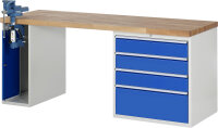 RAU Werkbank 7610A2, B2000xT700xH890mm, 4xSchublade-TA,...