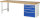 RAU Werkbank 7611A1, B2500xT900xH890mm, 5xSchublade-TA, 03-7611A1-259B4M.11