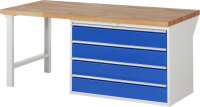 RAU Werkbank 7709A1, B2000xT900xH890mm, 4xSchublade-TA,...
