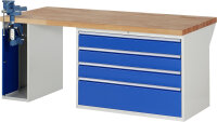 RAU Werkbank 7710A2, B2000xT900xH890mm, 4xSchublade-TA,...