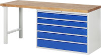 RAU Werkbank 7713A1, B2000xT700xH890mm, 5xSchublade-TA,...