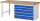 RAU Werkbank 7713A1, B2000xT900xH840mm, 5xSchublade-TA, 03-7713A1-209B4S.11