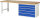 RAU Werkbank 7713A1, B2500xT900xH890mm, 5xSchublade-TA, 03-7713A1-259B4M.11