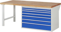 RAU Werkbank 7717A1, B2000xT900xH890mm, 7xSchublade-TA,...