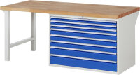 RAU Werkbank 7719A1, B2000xT900xH890mm, 8xSchublade-TA,...