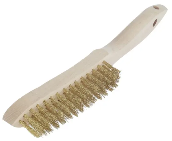 Entrostungsbürste 5-reihig, vermessingt - PROFIBAU