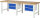 RAU Werkbank 7125A1, B2500xT900xH840mm, 4xSchublade-VA, 13-7125A1-259B4S.11