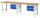 RAU Werkbank 7125A1, B3000xT700xH840mm, 4xSchublade-VA, 13-7125A1-307B4S.11