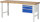 RAU Werkbank höhenverstellbar 7126A1, B2000xT700xH790-1140mm, 3xSchublade-VA, 13-7126A1-207B4H.11