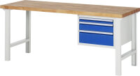 RAU Werkbank 7126A1, B2000xT700xH840mm, 3xSchublade-VA,...